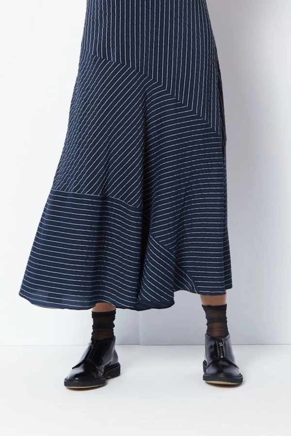 Ganni lynch seersucker dress cheap