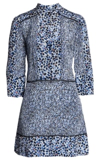 reiss blue floral dress