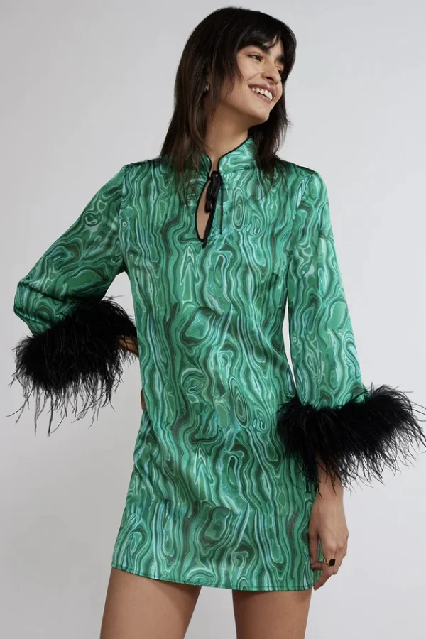 Rent Malachite Green Mini Dress - Kitri | HURR