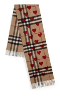 heart burberry scarf