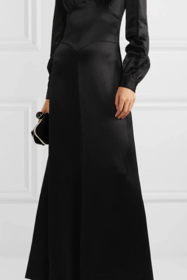 Rent Nova hammered satin maxi dress Bella Freud HURR