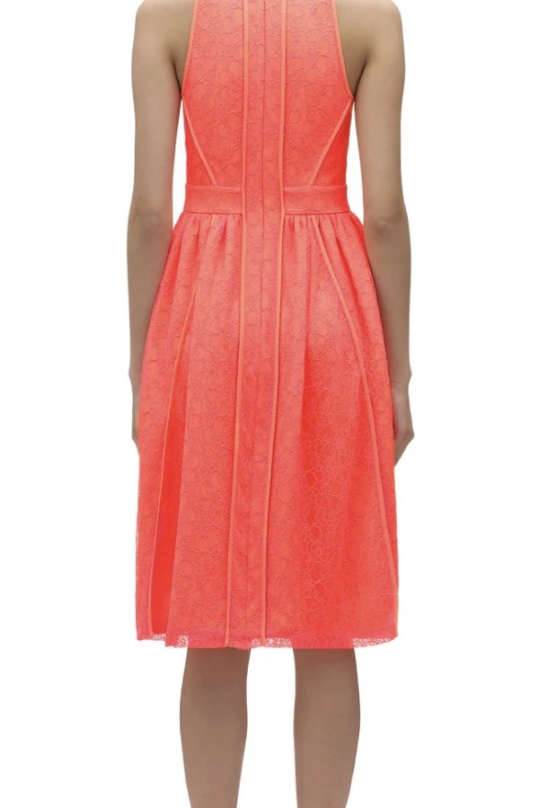 Rent Coral Maxi Lace Skater Dress - Whistles | HURR