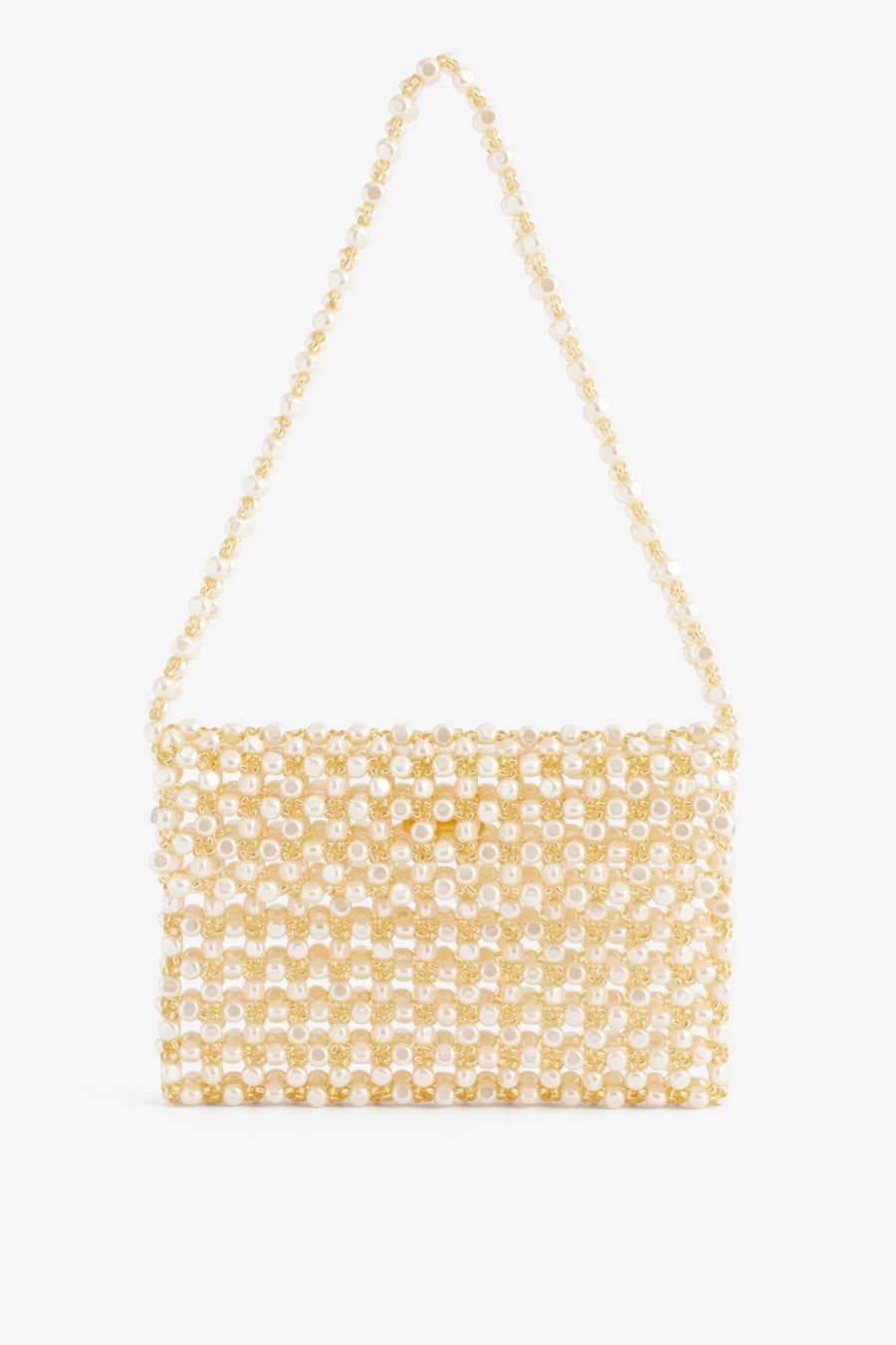 Topshop gold store beaded bag