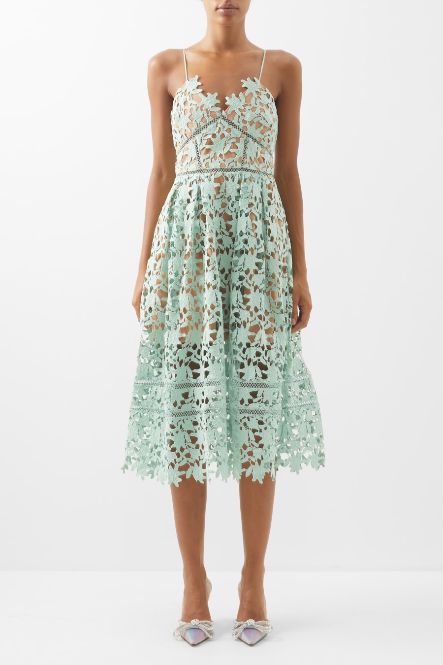 Azaelea lace midi clearance dress