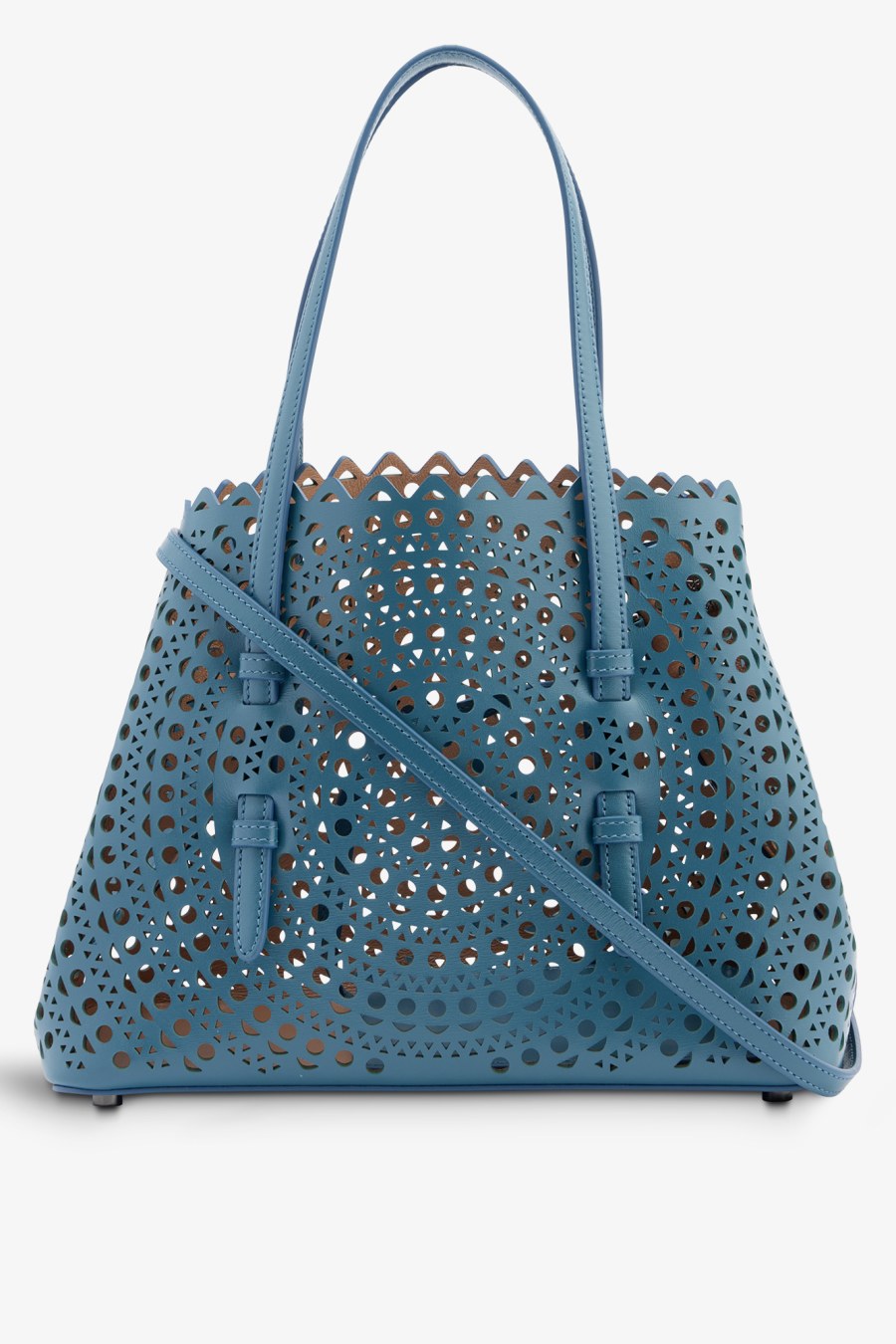 Rent Mina laser cut leather bag Ala a Selfridges