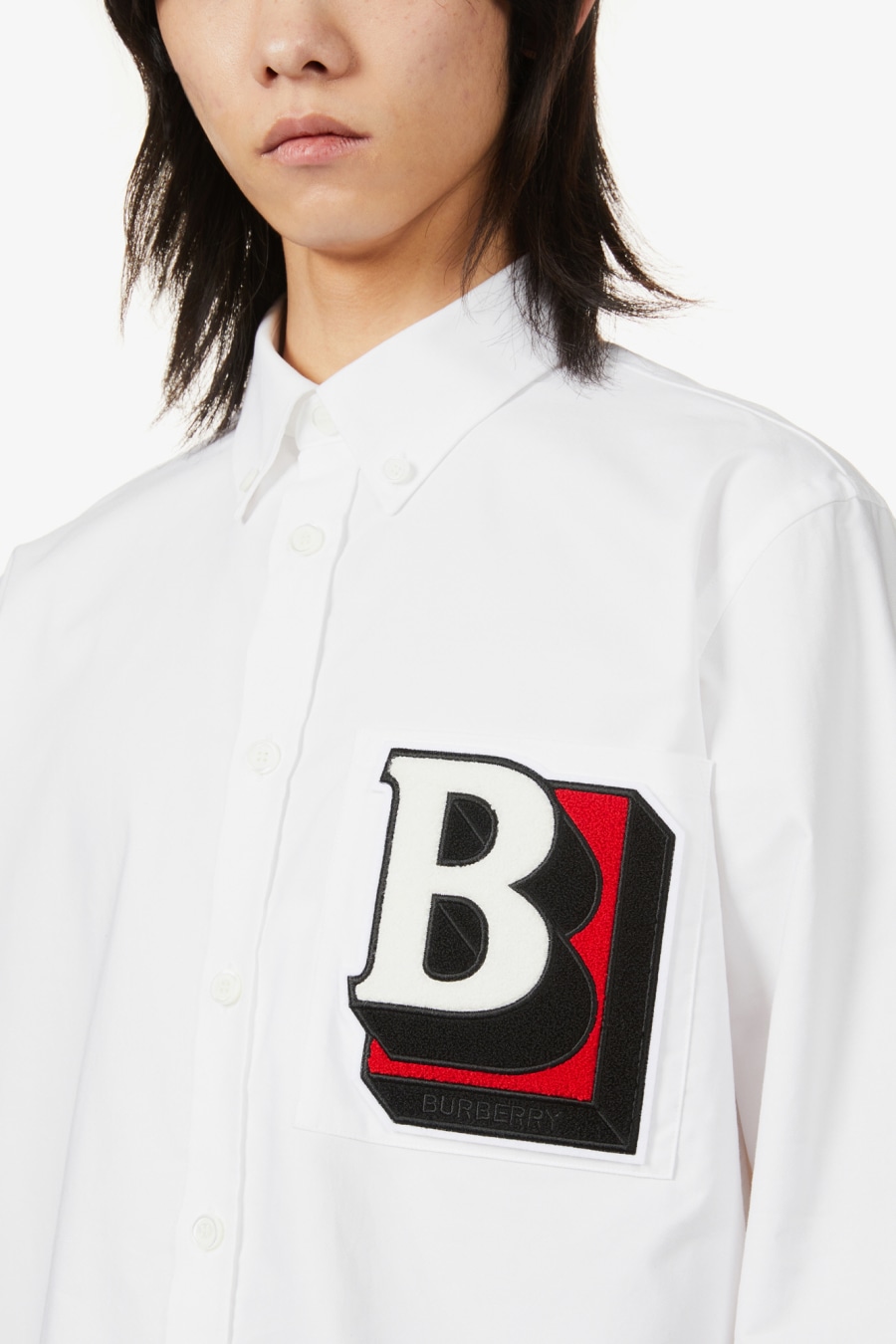 Rent Tumby logo-embroidered regular-fit cotton varsity shirt - BURBERRY |  Selfridges