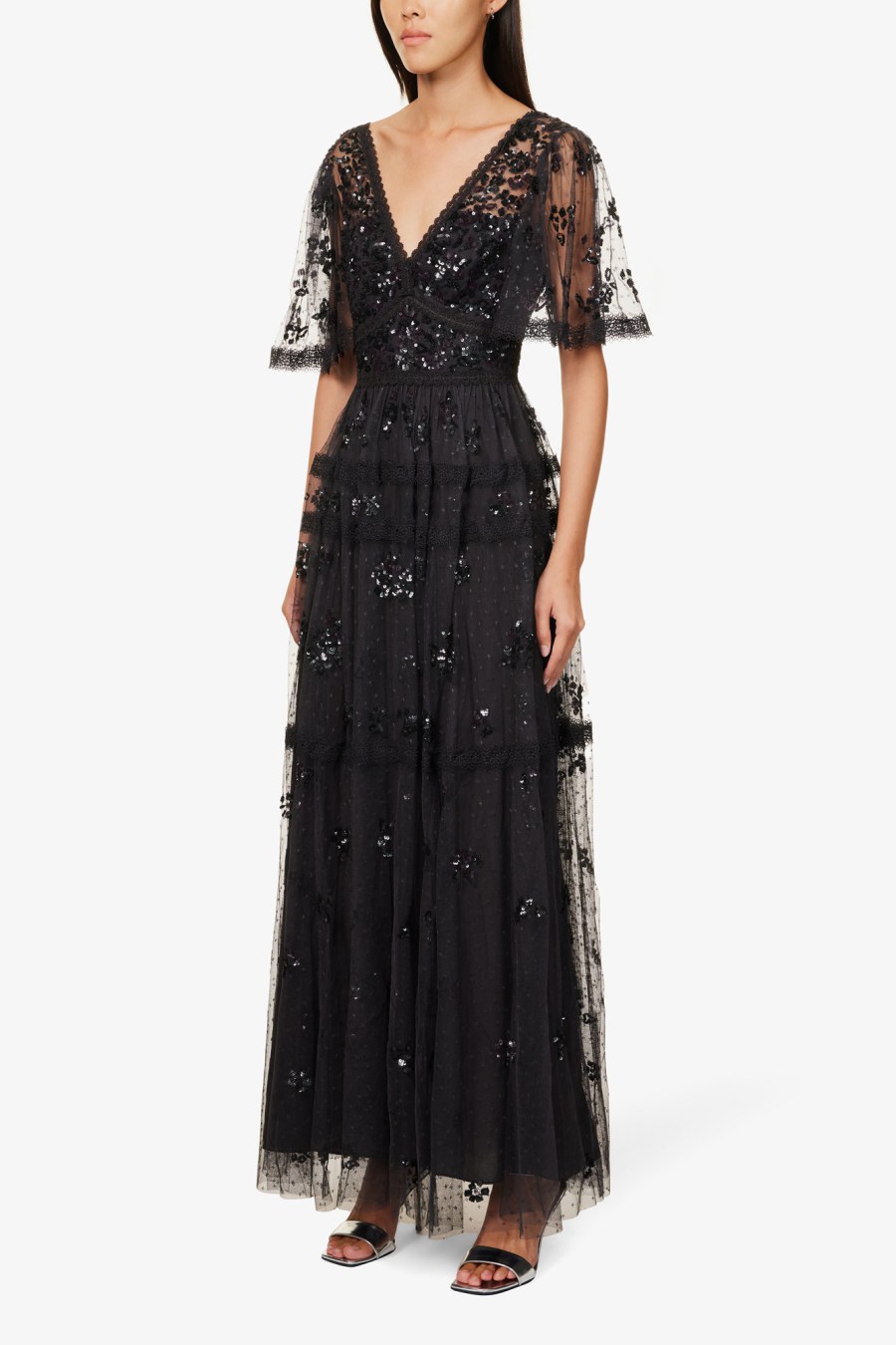 Rent Shimmer Primrose sequin-embellished woven maxi dress - NEEDLE ...