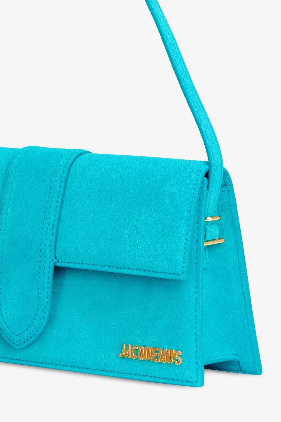 Rent Le Bambino Long suede shoulder bag JACQUEMUS Selfridges