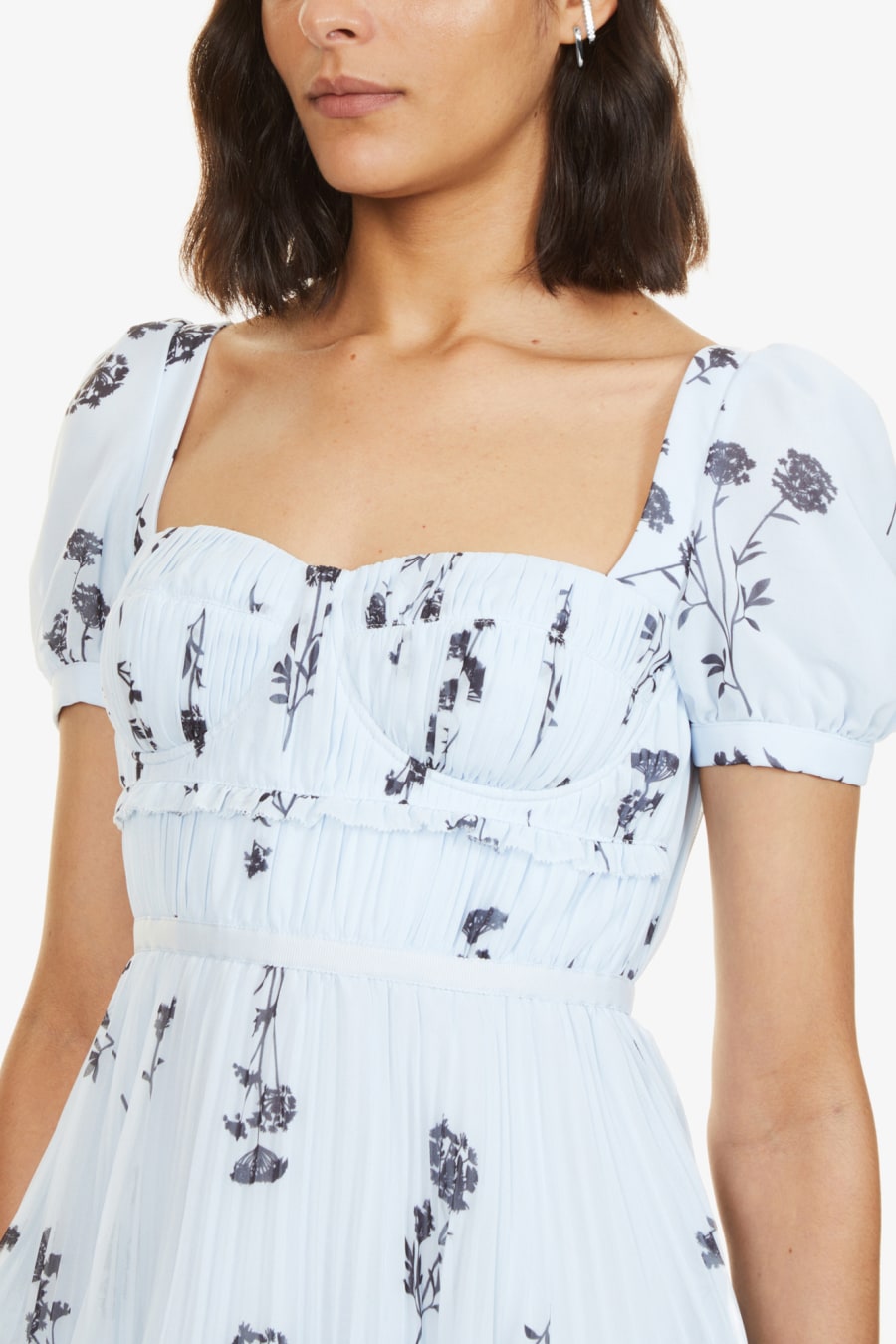 Rent Floral Midi Dress - SELF-PORTRAIT | Selfridges