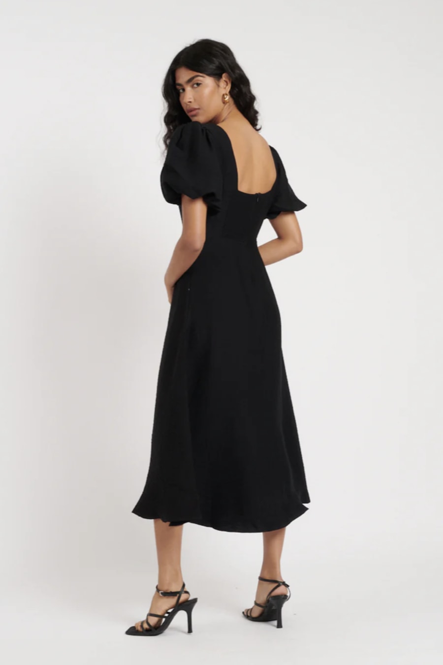 Rent Puff Sleeve Zora Midi Dress - Nobody's Child | John Lewis