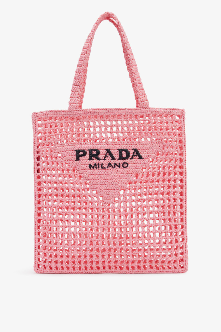 Rent Prada Logo Crochet Tote - PRADA | Selfridges