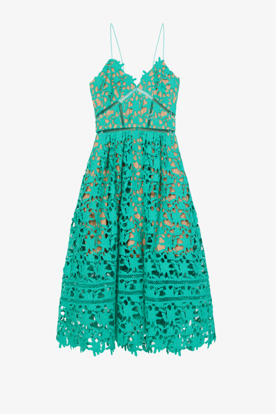 Rent Azaelea floral-embroidered woven midi dress - SELF-PORTRAIT |  Selfridges