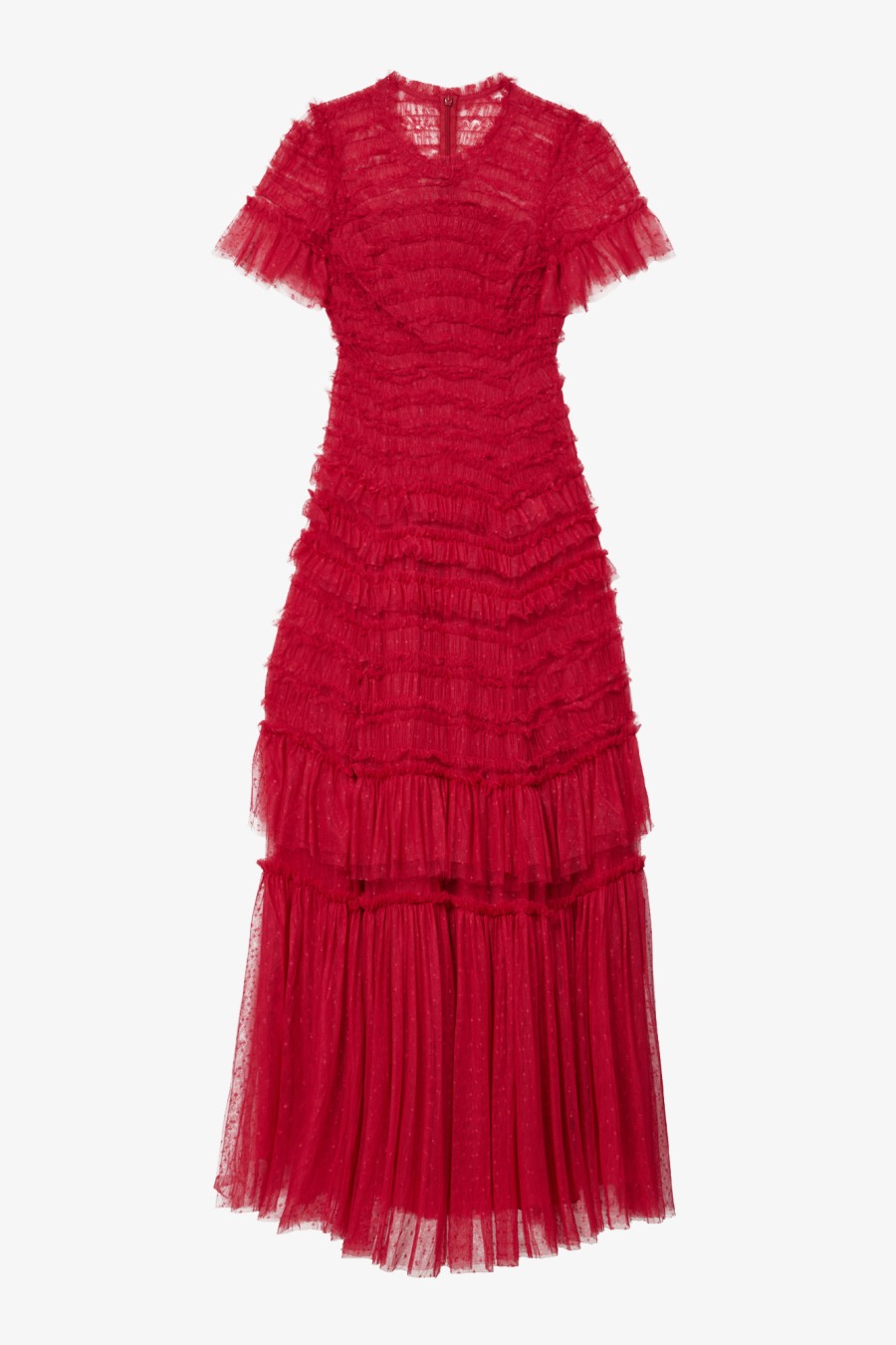 Rent Valentine ruffled recycled polyester maxi dress - NEEDLE & THREAD ...