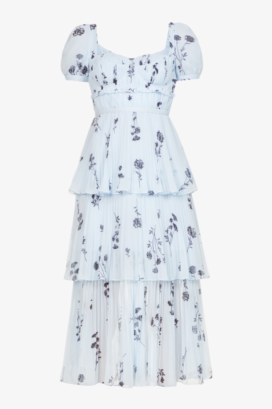 Rent Floral Midi Dress - SELF-PORTRAIT | Selfridges