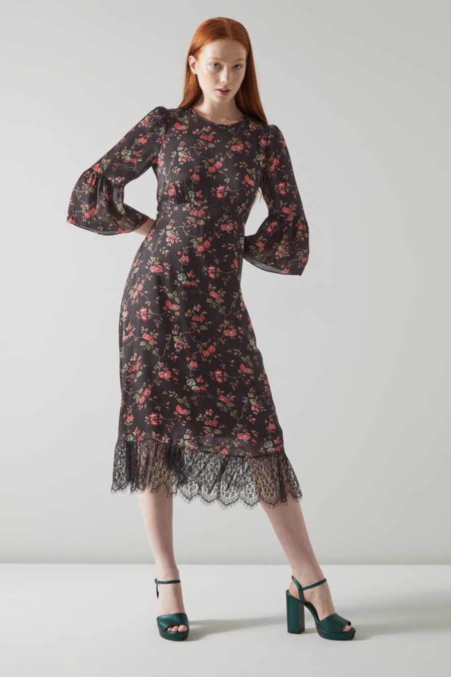 Rent Aggie Clematis Print dress LK Bennett John Lewis