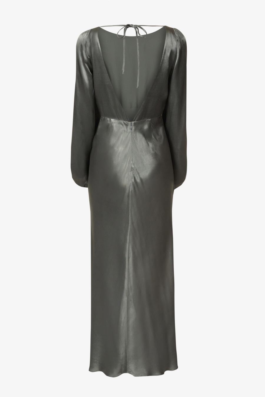 Rent La Lune Balloon Sleeve Midi Dress - Olive - Shona Joy | Selfridges