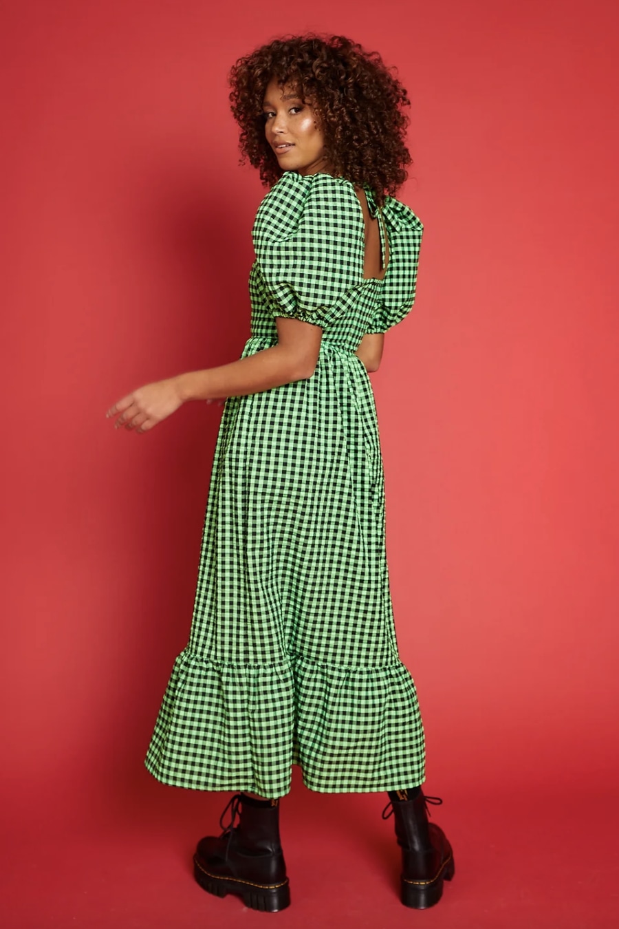 Rent Stella Dress - Lime - Molby the Label