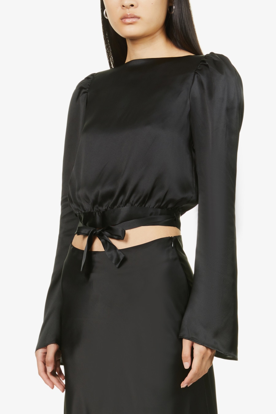 Rent The Bling Gilly silksatin wrap top HARMUR Selfridges