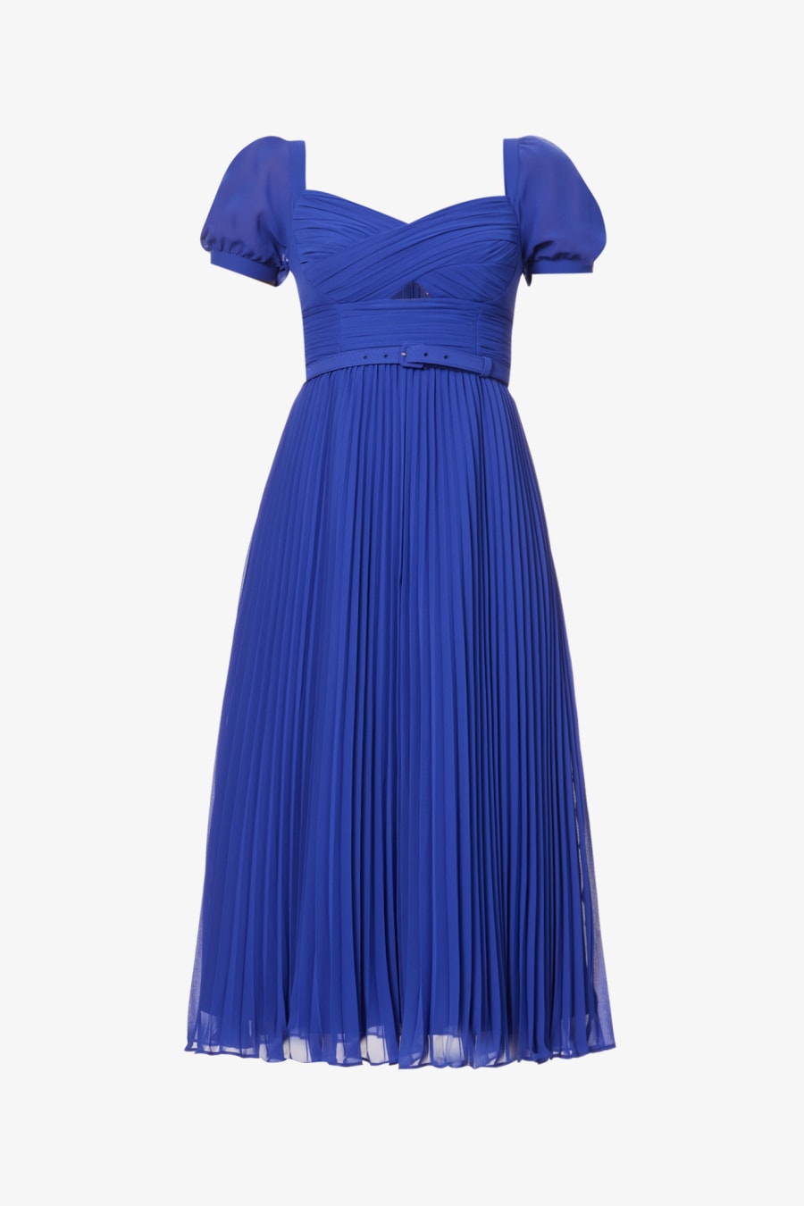 Cobalt Blue Chiffon Dress