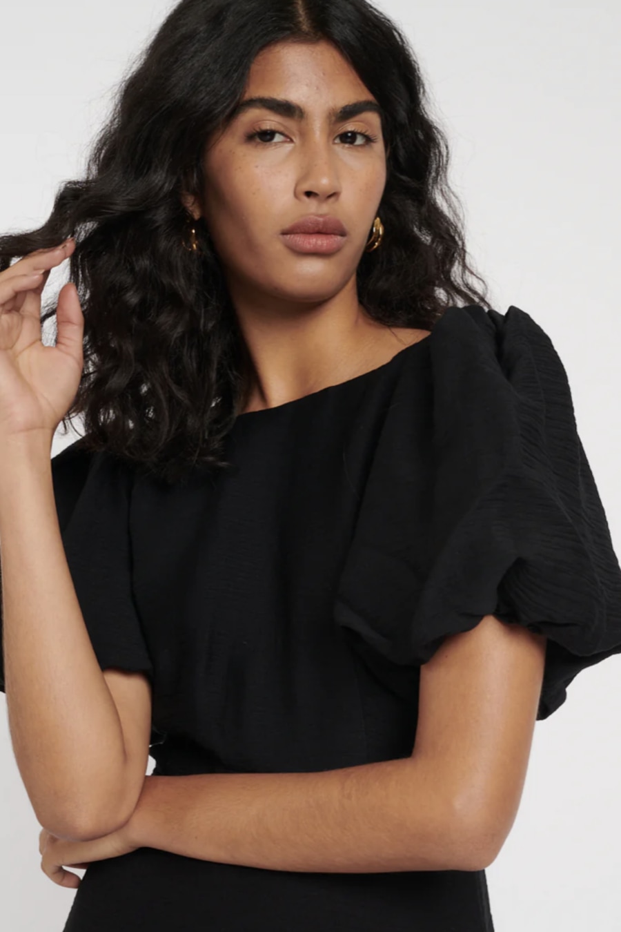 Rent Puff Sleeve Zora Midi Dress Nobody's Child John Lewis