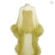 Ostrich Feather-Trim Daisy Mini Dress 