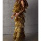 Gold fringe dress