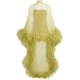 Ostrich Feather-Trim Daisy Mini Dress