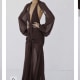 Fiorella Maxi Dress in Umber Brown Chiffon 