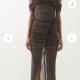 Diamanté off the shoulder dress. I’d like to try this at selfridges