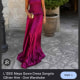 L'IDEE Maya Gown Dress Sangria Glitter (size 14 or 16)