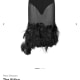 The Attico Feather-Trim Skirt