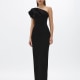 Rachel Gilbert One-Shoulder Winne Gown