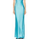 Juanita Racerback Bias Satin Maxi Dress