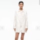 Staud mimi jacquard dress and Halton jacket