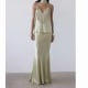 Silk dress with tassels 