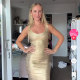 Gold bandage dress