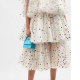 ASHISH Ufo Oversized Tiered Sequined Tulle Midi Dress – Silver