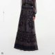 NAVY PRINTED GEORGETTE MAXI DRESS