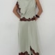 ADRIANA MIDI DRESS IN MINT GREEN DOUBLE SATIN