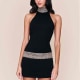 Noire mini dress