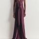 Plunging Knot Detail Gown With Fringing 