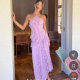 AMUR Lorelie Halter Gown