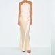 Jillian Silk Dress in Ivory