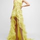 Zimmermann Wonderland Sleeveless Ruffle Gown Lemon