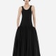 Crinoline Double Layer Dress in Cotton Silk Voile