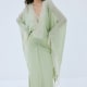 EVITA MAXI DRESS IN MINT GREEN VISCOSE GEORGETTE
