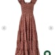 Kendall Midi Dress Brown spot