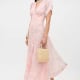 Novara Chiffon Midi Dress -Watercolour Floral Pink