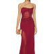  strappy diaphanous gown