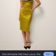 SILK BUSTIER MIDI DRESS